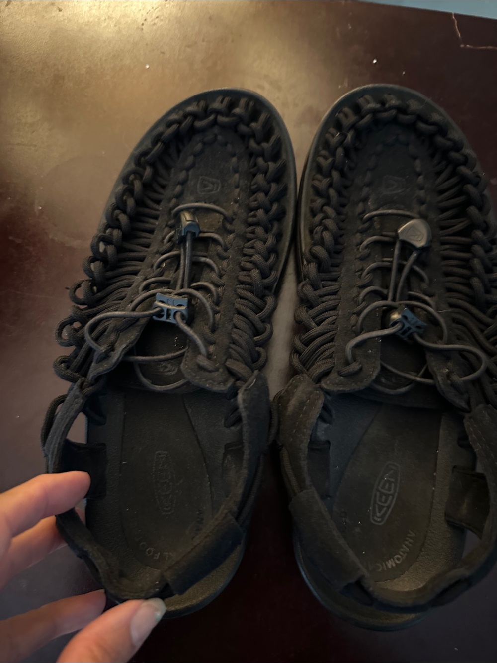 Women’s Keen Black Braided Cord Sandals